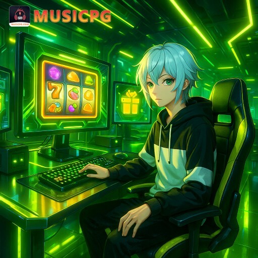 Imagem promocional da MUSICPG mostrando a plataforma e suas vantagens