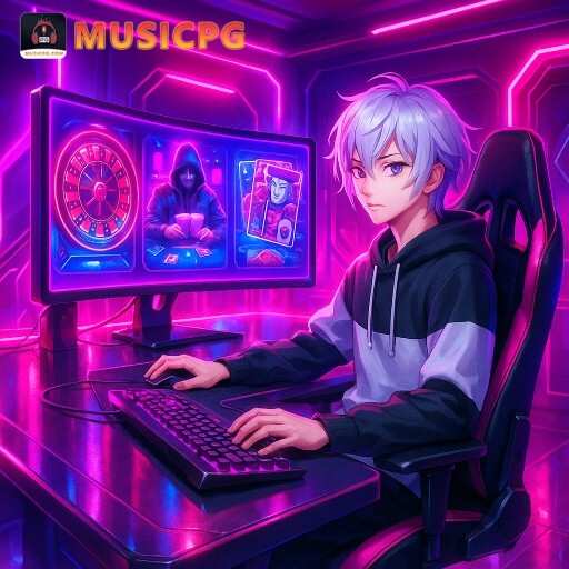 Imagem promocional da MUSICPG mostrando a plataforma e suas vantagens